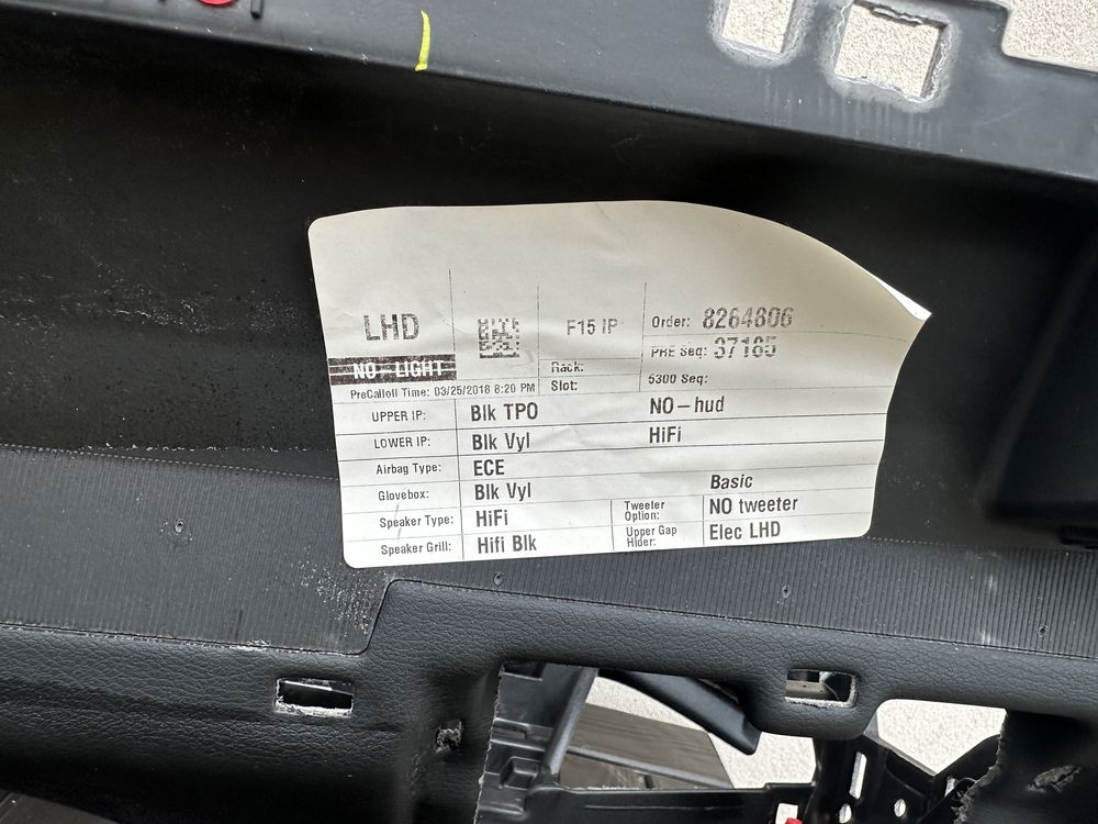 Konsola kokpit BMW X5 F15 do regeneracji