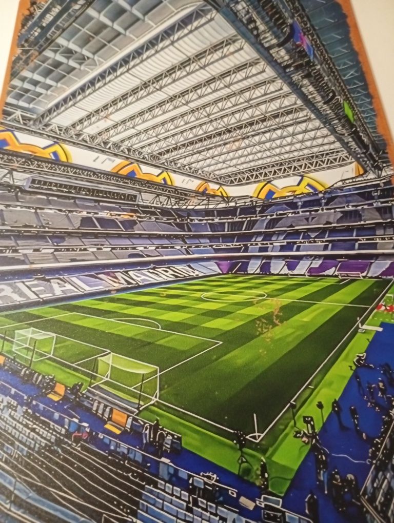 Tablica metalowa do powieszenia stadion Real Madryt 20x30cm
