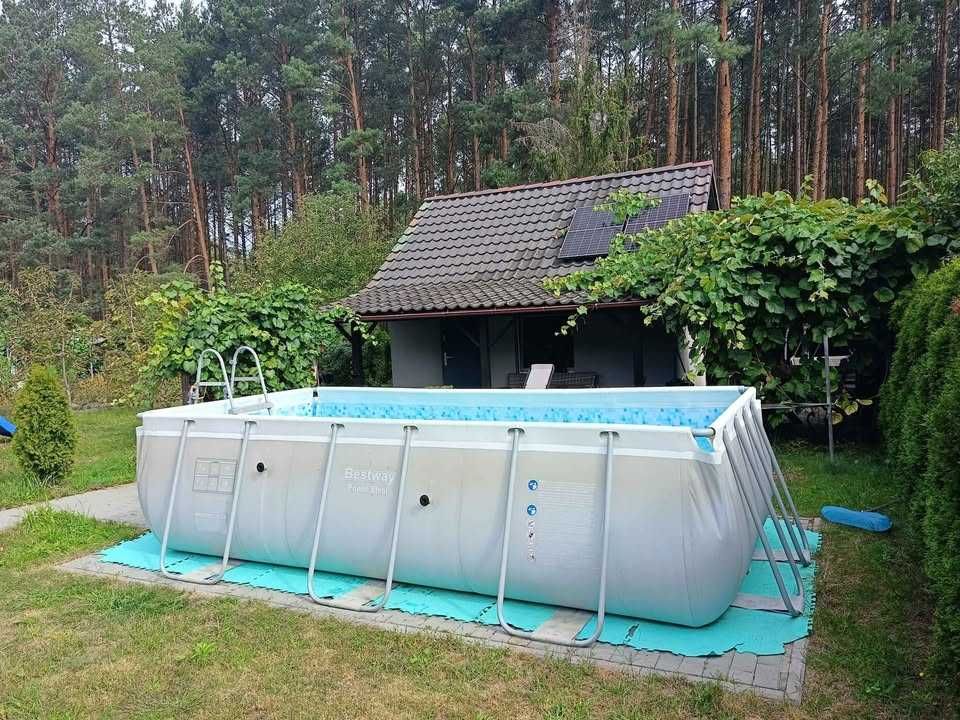 Działka  ROD w środku lasu