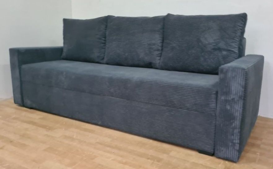 Nowa sofa sprężyny automat sztruks welur plusz kanapa wersalka tapczan