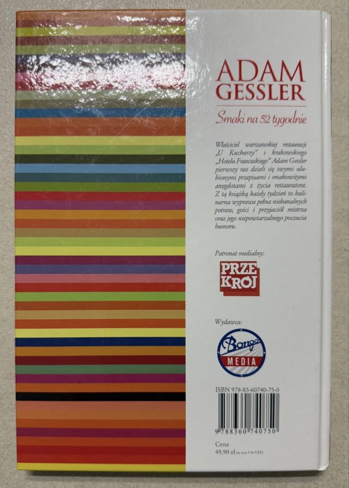 Książka “Adam Gessler - Smaki na 52 tygodnie”
