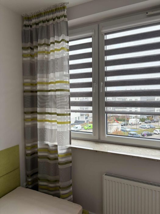 Łóżko 90x200 z pojemnikiem – zielony welur + materac, odbiór Lublin