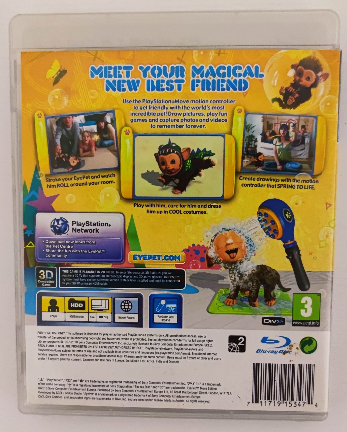 2 gry Eye pet i EyePet Move Edition PL PlayStation 3 (PS3)