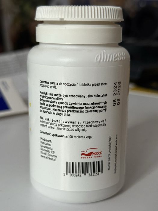 Melatonina 1mg i melisa lekarska 150mg vege