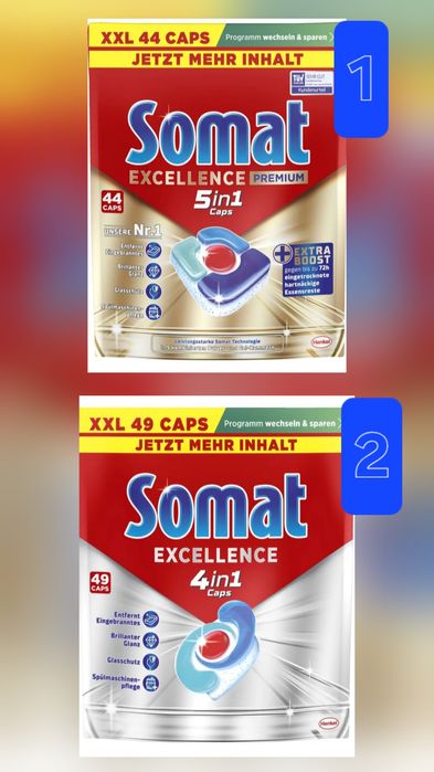 Produkty chemia i slodycze.