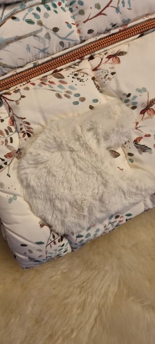 Kurtka Zimowa  z motywem leśnym  Next 3-6 m 68 cm nowa