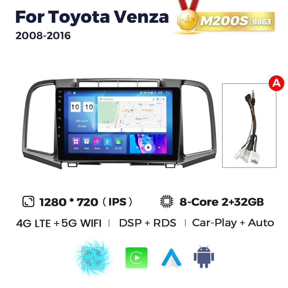 Магнітола Toyota Venza 2008-2016 GPS навігація мультимедіа Android