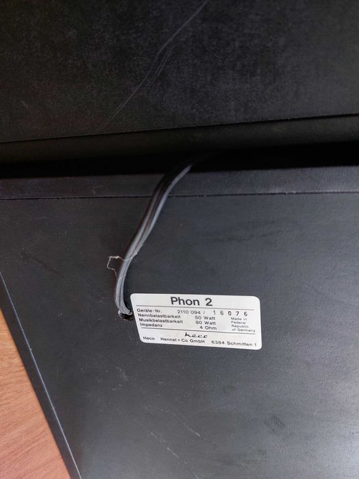 Kolumny Głośniki HECO Phon 2 (do regeneracji)