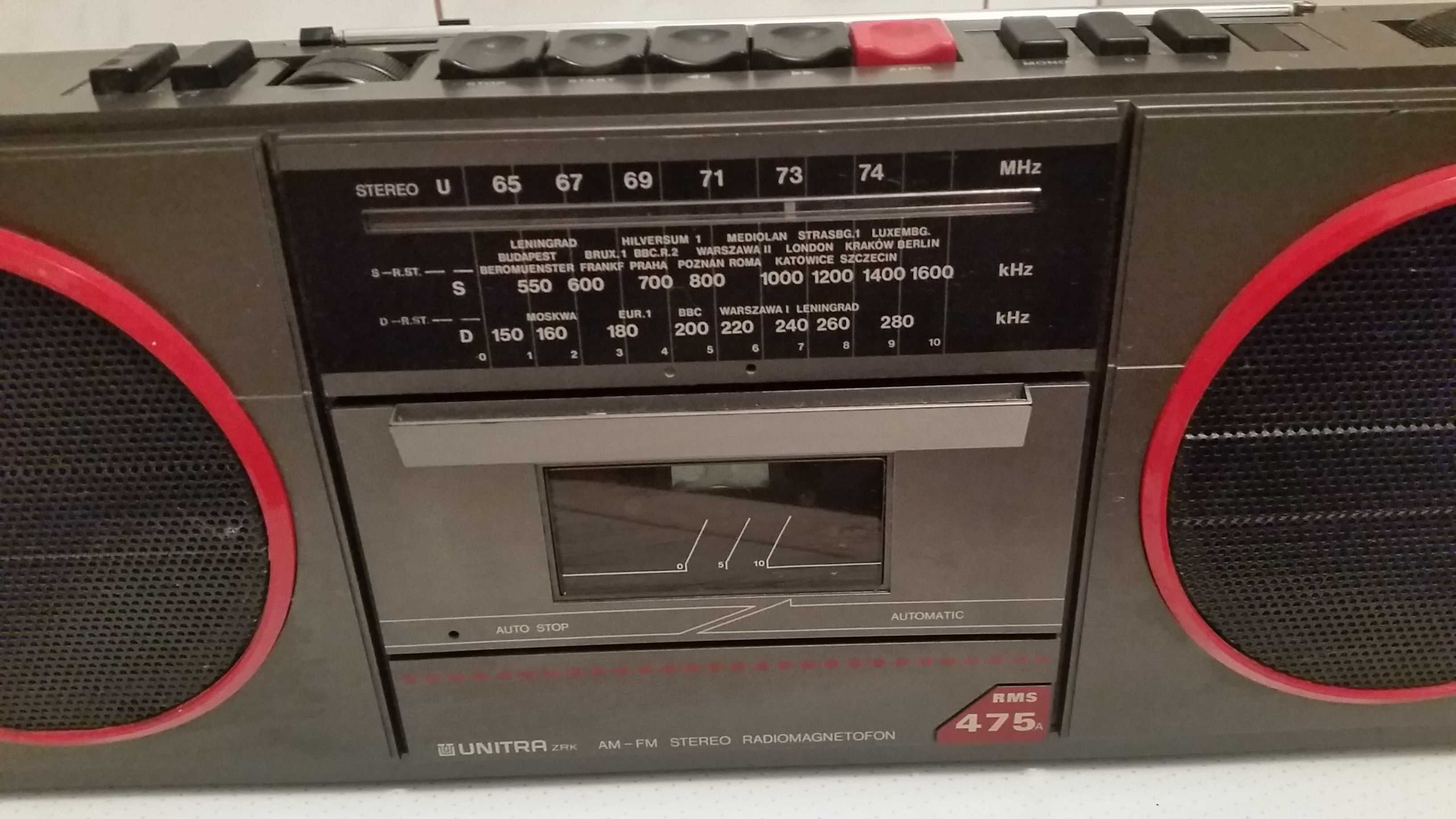 Radiomagnetofon Stereo RMS 475A Unitra