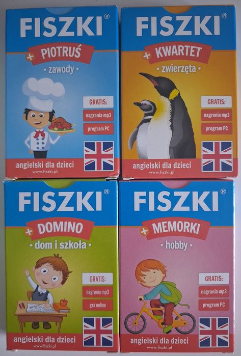 Fiszki dla dzieci 4+ do nauki języka angielskiego