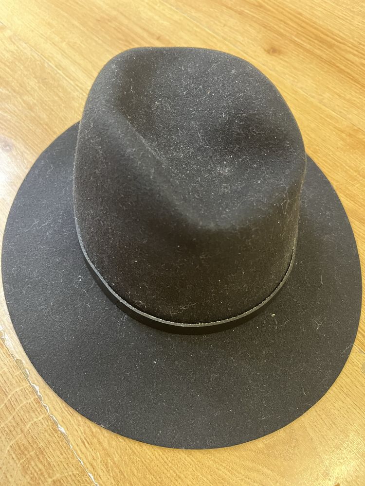 Chapeu rang bone fedora preto tamanho m