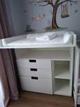 SMÅSTAD stół do przewijania Ikea przewijak i pokrowce