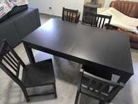 *Redução de preço* Mesa extensível + 4 cadeiras