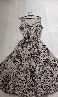 Шикарное, льненое брендовое платье marks Spenser