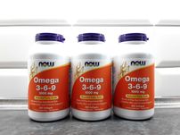 Now Foods, Omega 3-6-9 (100-250 капсул), омега 3-6-9 концентрат