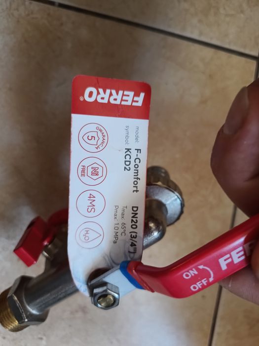 Zawor ¾ do wody na działkę, ogródek