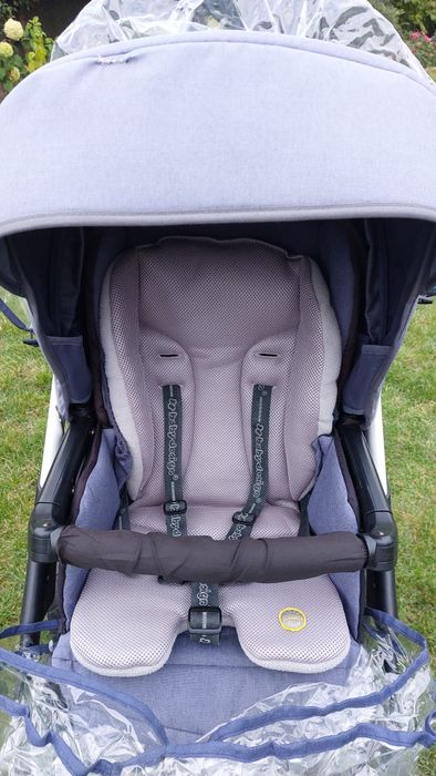 Wózek Baby design Husky niebieski 3w1 adaptery