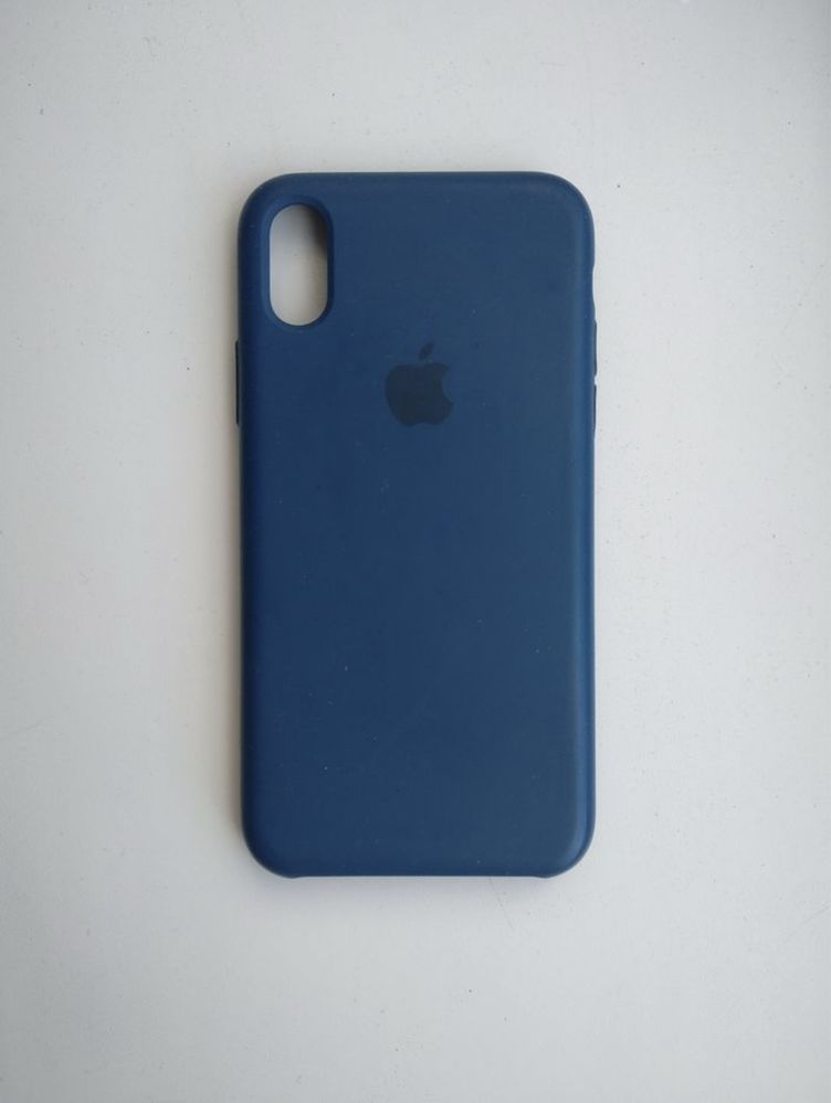 Чехол на айфон Х Max Apple Silicone Case для X Black