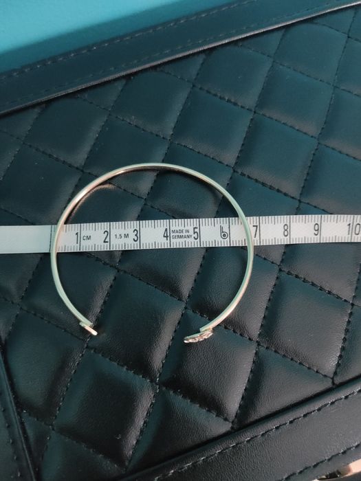 Nowa bransoletka złoty kolor, cykroniowe serduszko