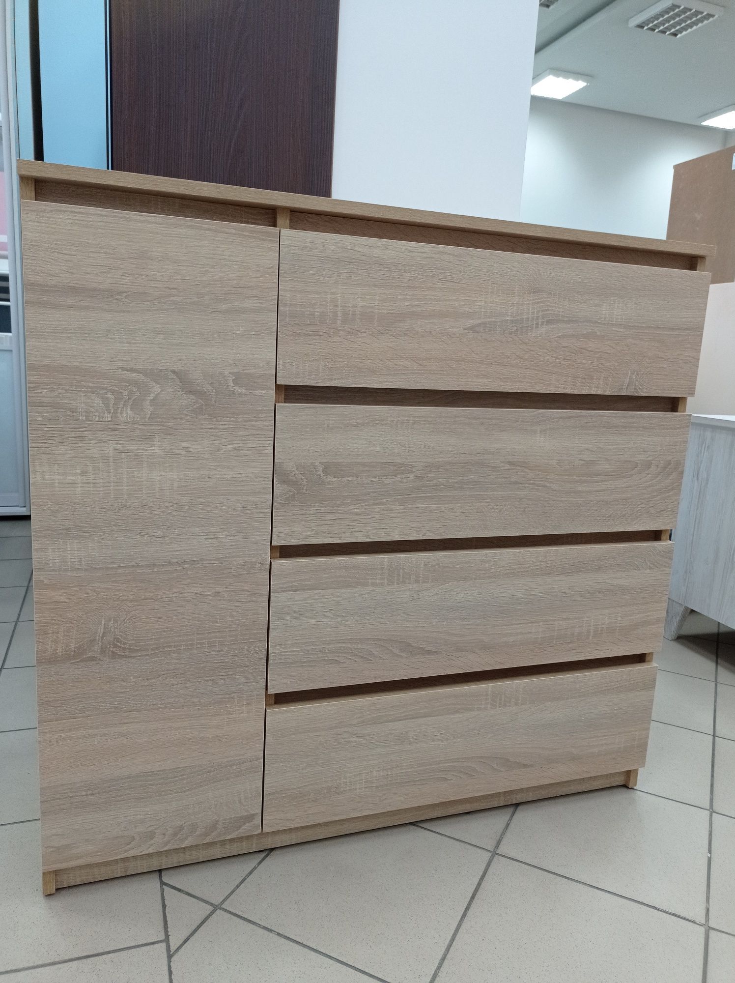 Комод сучасний 1 м білий,антрацит,дуб сонома,венге