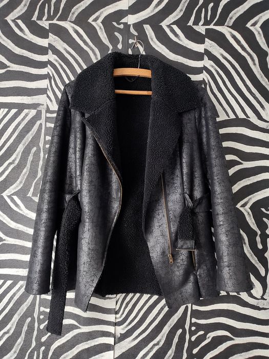 Czarny kożuszek Big star kurtka damska futerko r. S