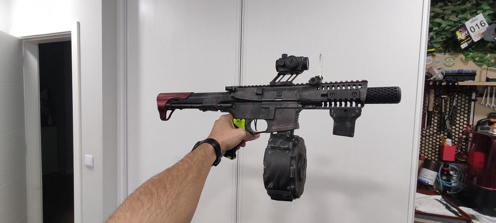 Drum Mag Elétrico Airsoft (ARP9/PX9)