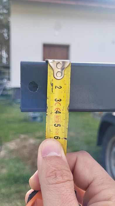 Słupek ogrodzeniowy 11 sztuk , ocynk ogniowy plus ral, 6x4x230 cm 2mm