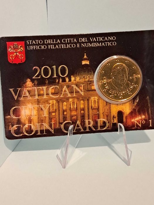 Coincard 50 centimos Vaticano 2010