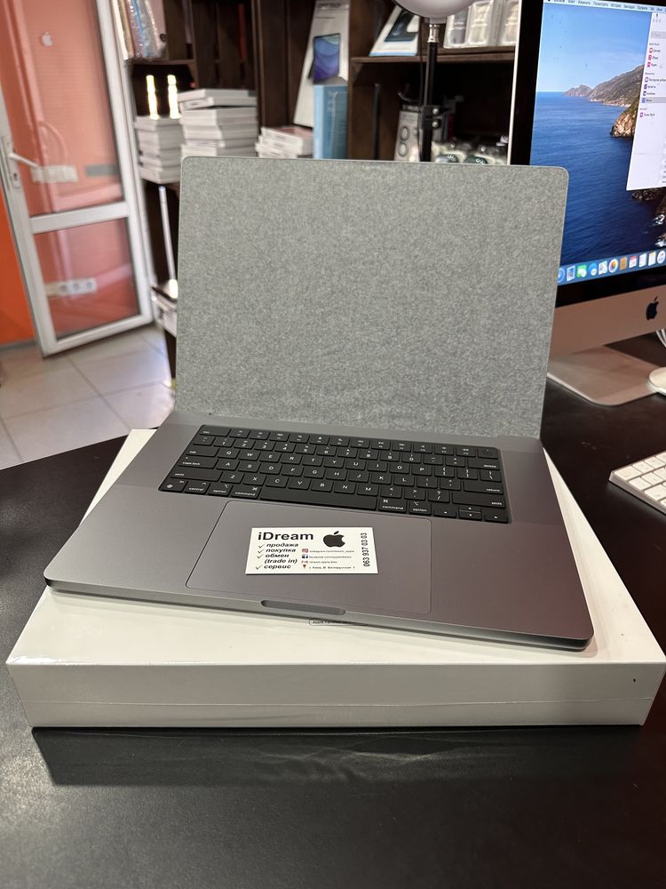 Apple MacBook Pro 16 2021 512Gb Space Gray MK183 НОВИЙ! ГАРАНТІЯ!