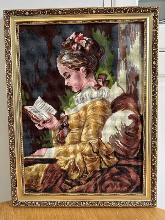 Obraz haftowany duży