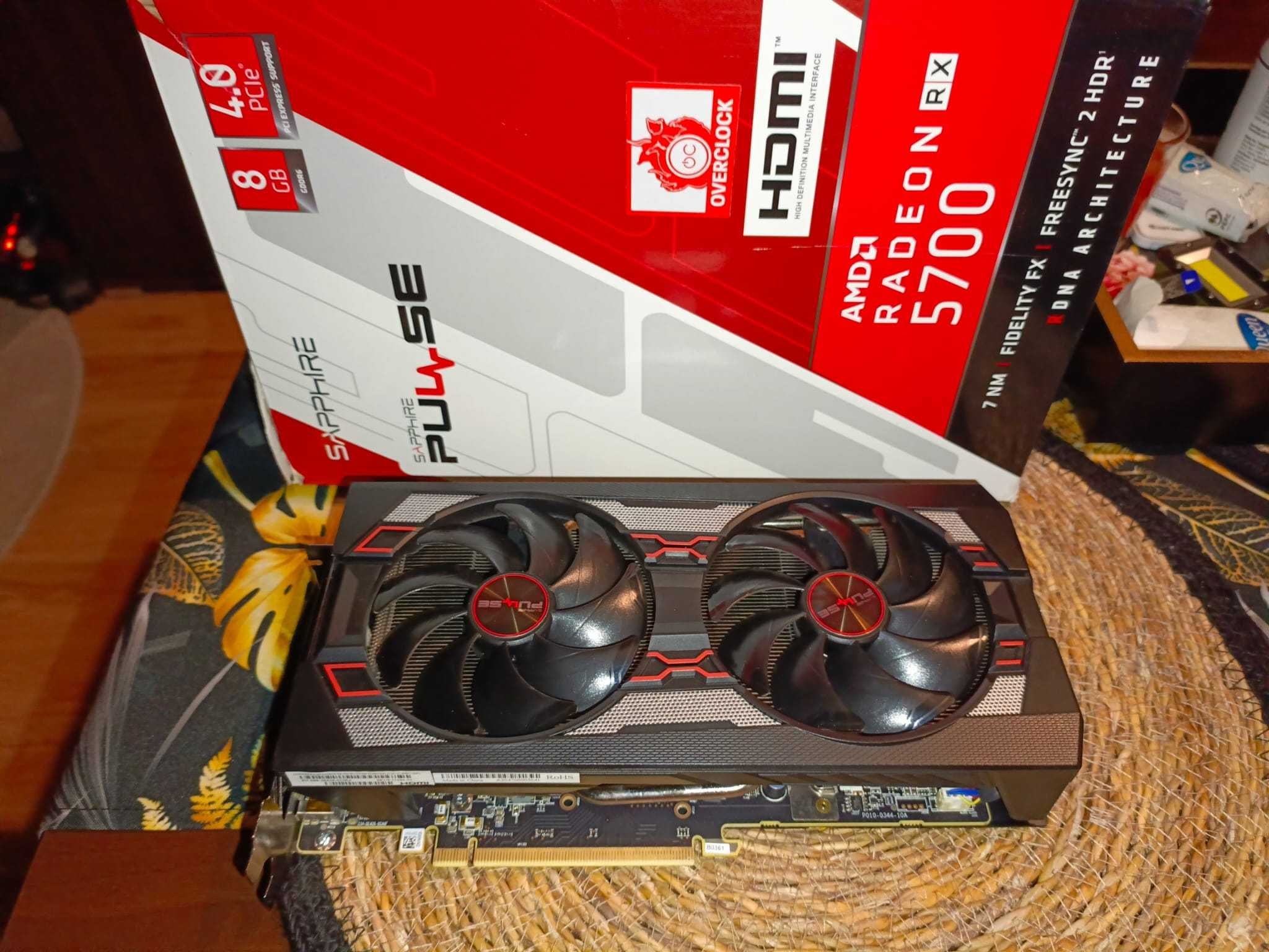 Sapphire RX5700 8GB GDDR6 256bit - PLOMBY, komplet!