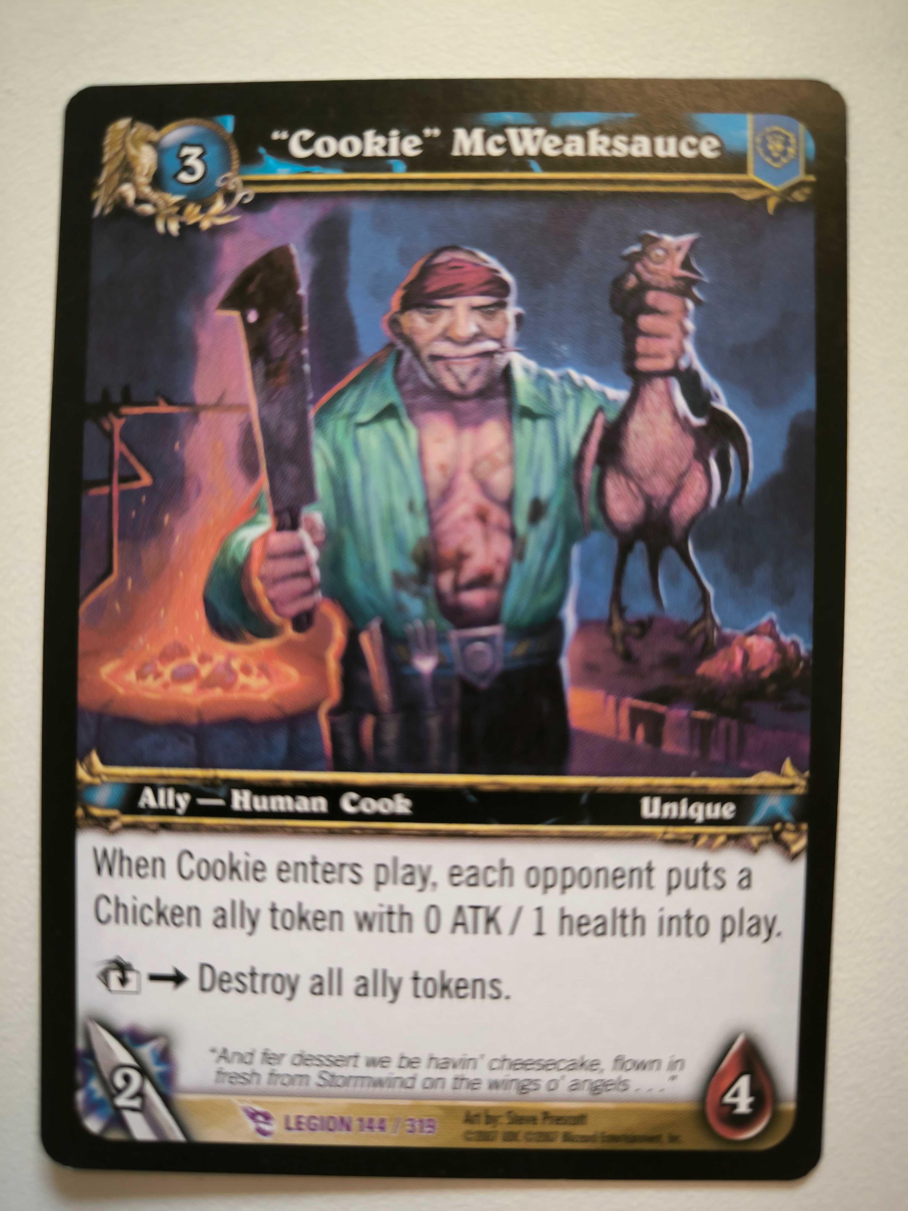 Cookie McWeaksauce wow tcg