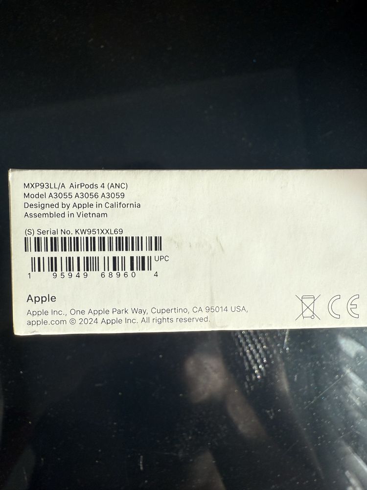 Наушники Apple airpods 4 with active noise cancellation