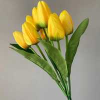 Bukiet Tulipan 10 Łodyg 40 Cm Żółty