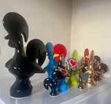 Coleção de Galos de Barcelos (diferentes materiais, cores e tamanhos)