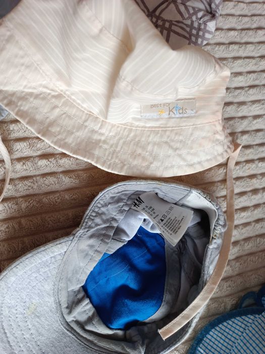 Zestaw 5 czapek letnich r. 68 muślinowa, kapelusz, z daszkiem H&M inne