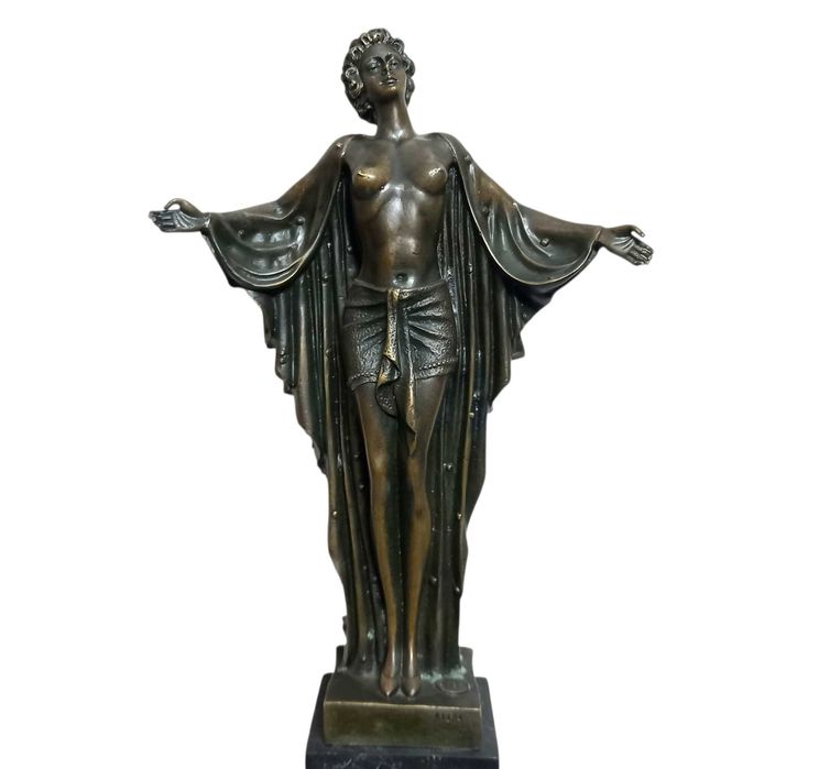 Bogini, brąz, proj. Demeter H. Chiparus, lata 20,30-te