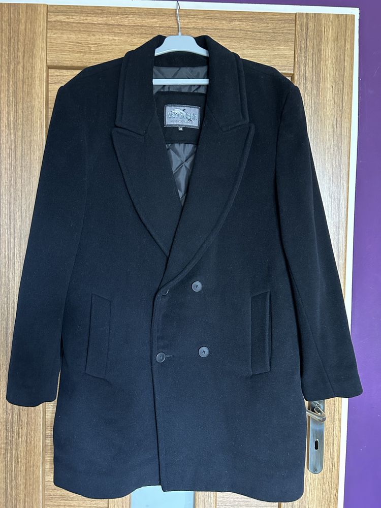 Płaszcz męski Czarny Rozmiar XL