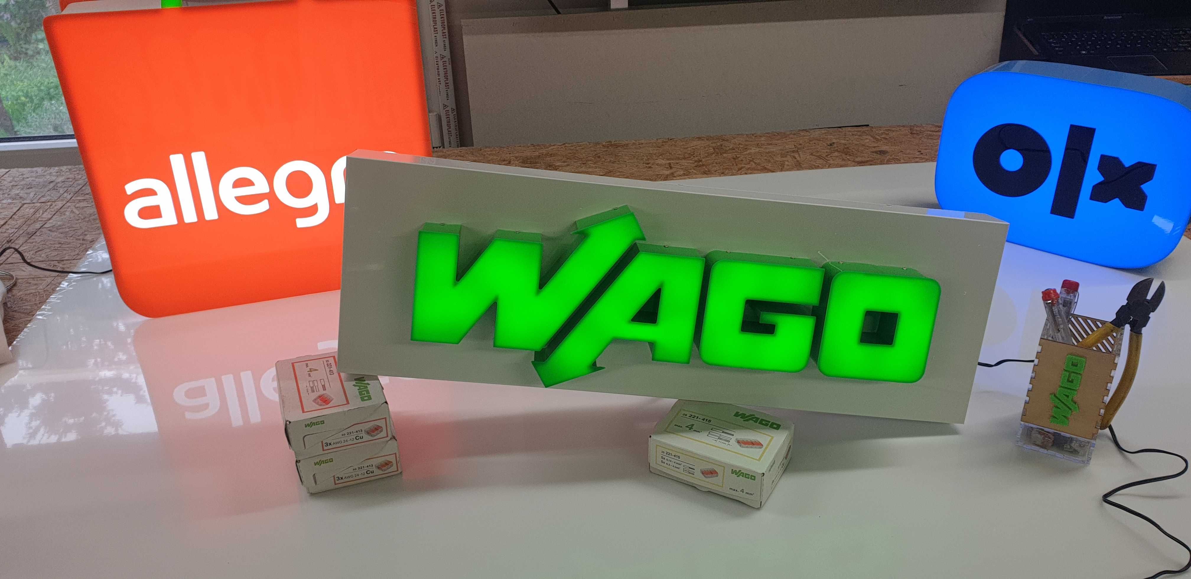 WAGO Logo Decor Led Neon Kaseton Reklama