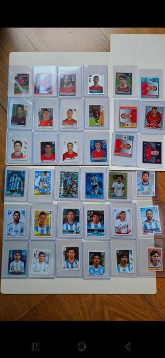 Coleção completa messi ronaldo euro copa América