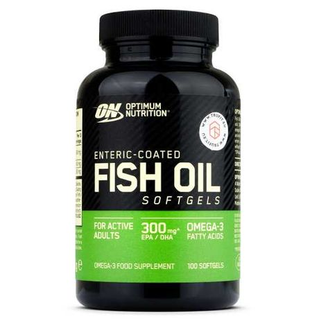 Optimum Nutrition Enteric Coated Fish Oil Рыбий жир Омега 3 100 капсул