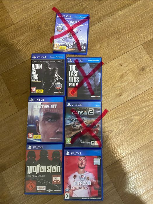 Диски для PS4/PS5 Ціна за комплект, рознична ціна в описі!