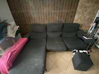 Sofa cinzento usado
