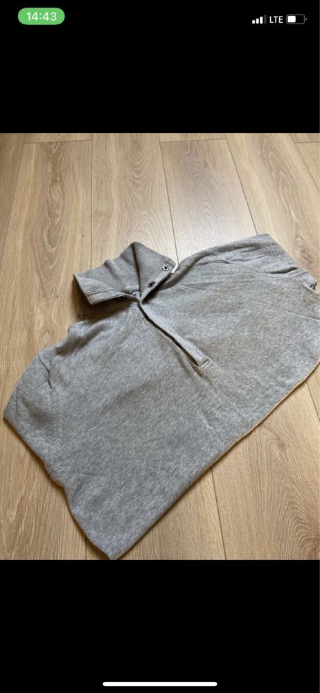 Szara bluza z cienkiej dzininy sweter XL H&M