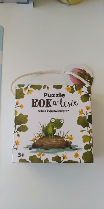 Puzzle rok w lesie. Gdzie żyją zwierzęta?