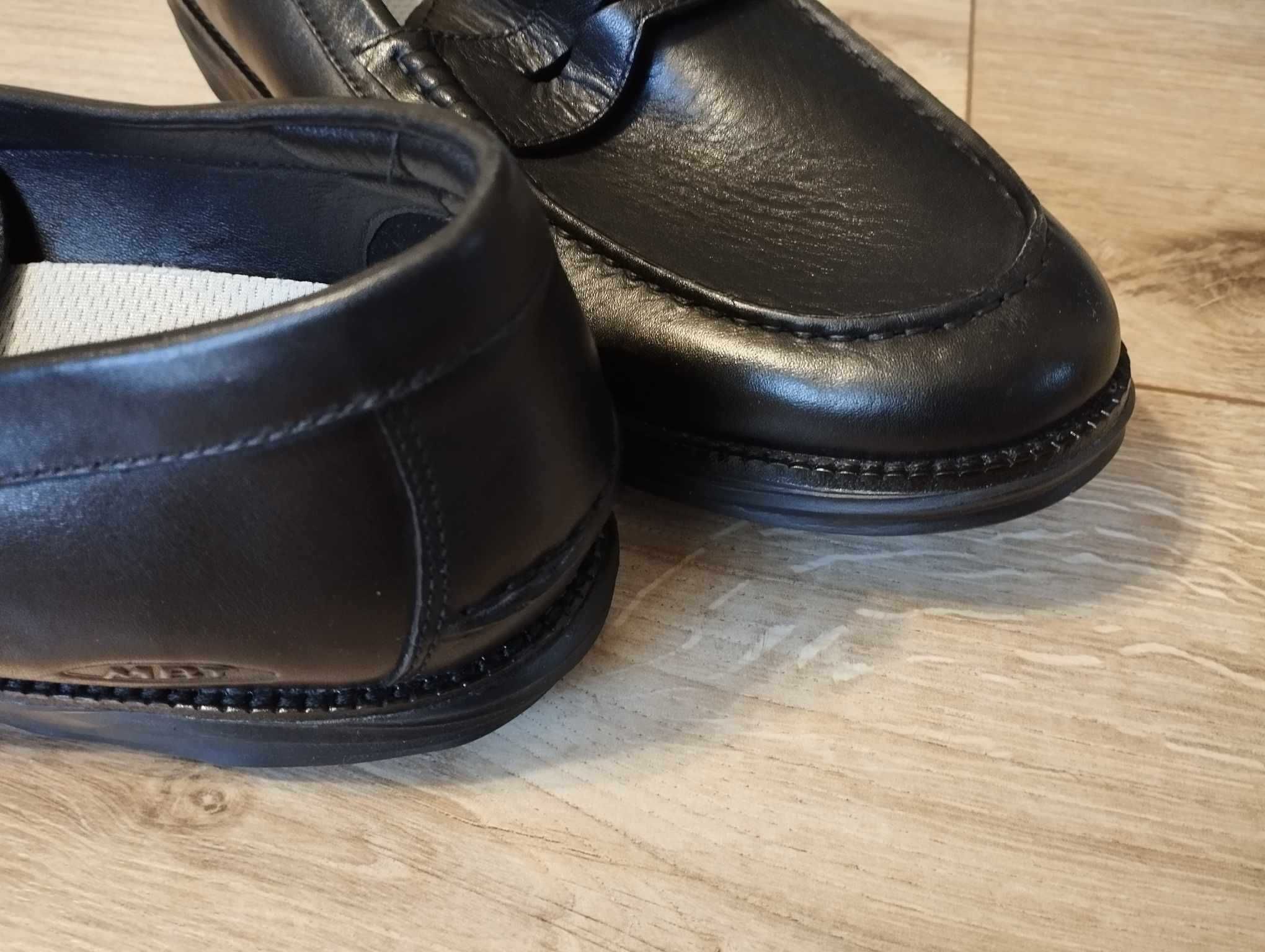 MBT Boston Loafer Black Nappa jak nowe 43 super buty