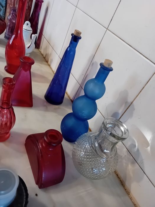 Conjunto de Jarras/Garrafas/Objectos Decorativos