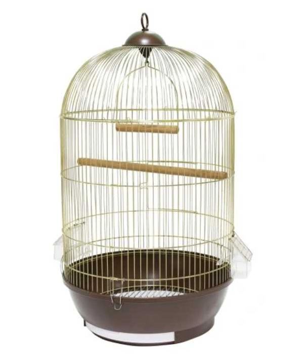 Klatka dla papug ptaków kanarka Panama Pet 40 x 70 cm brązowy