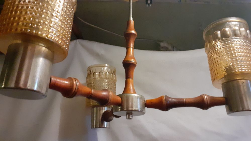 Żyrandol lata 70-te polamp radom