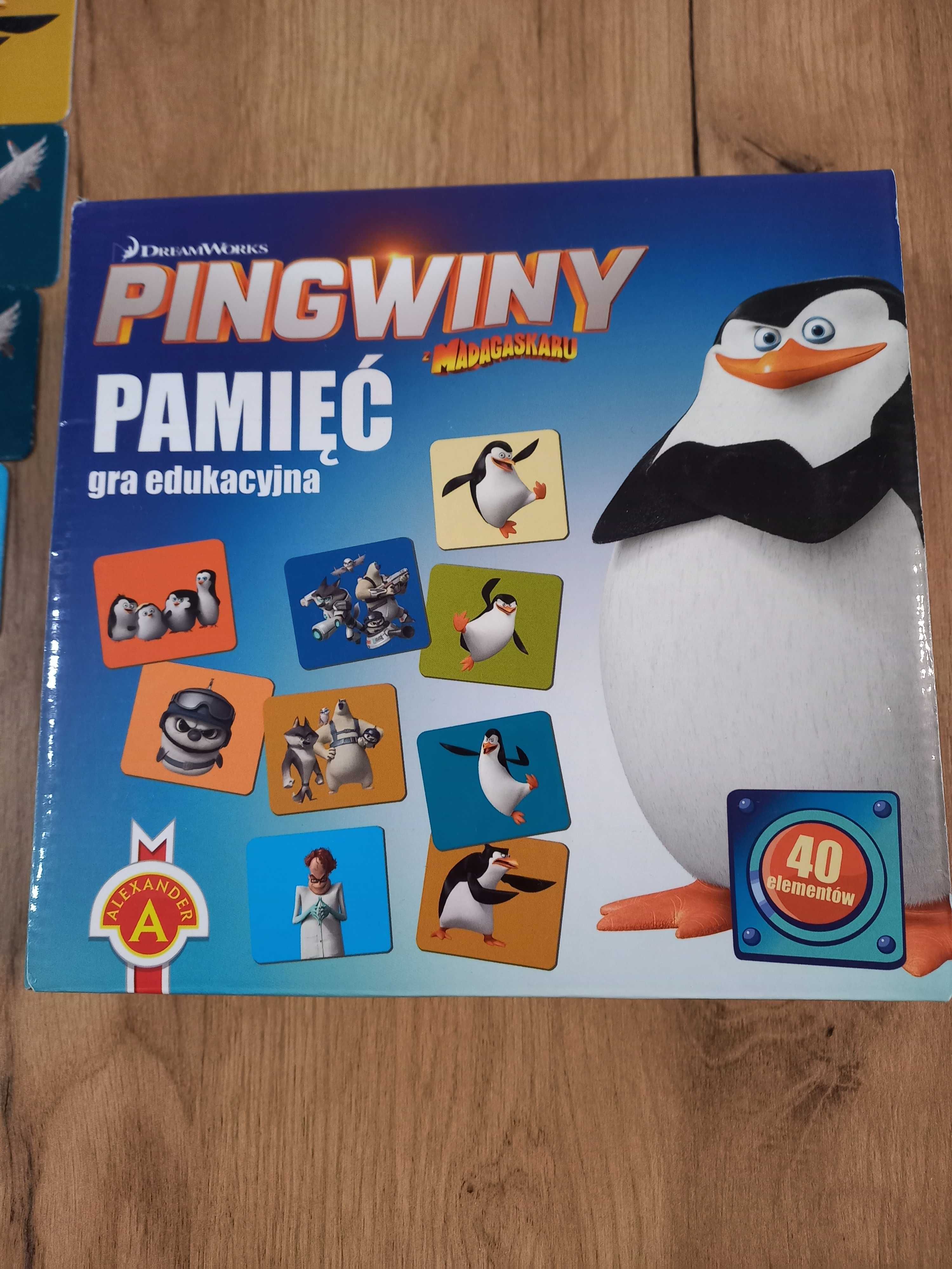 Gra pamięciowa Memo Pingwiny z Madagaskaru